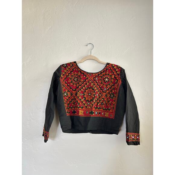 Vintage Moroccan Crop Blouse - Picture 4 of 4